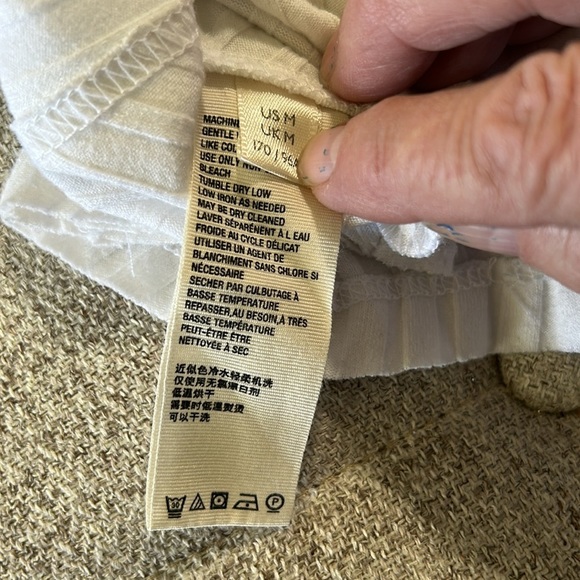 FREE PEOPLE INTIMATELY WOMENS WHITE LACE-UP TANK TOP SIZE M - Picture 8 of 14